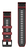 Garmin QuickFit Bande Graphite, Rouge Silicone