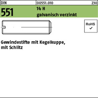 DIN 551 14 H M 10 x 60 galv. verzinkt gal Zn VE=S