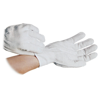 Warmbier Nylon/Polyesterhandschuhe mit Bündchen, ohne Beschichtung, ESD, L