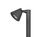 LED Sockelleuchte Spot schwenkbar in Anthrazit, Höhe 60cm, IP44