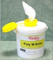 Niedex Poly - Eimerspender gefüllt Vliesputztücher