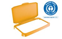 Durable 60L Hinged Bin Lid ECO Yellow | Recycling Bin Lid | DURABIN