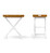 Relaxdays Tabletttisch Bambus H x B x T: ca. 72 x 60 x 40 cm Beistelltisch mit Tablett als Klapptisch und Serviertablett aus Bambus und Holz zum Servieren beim Frühstücken als Tablettständer, weiß