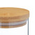 Relaxdays Vorratsgläser mit Bambusdeckel, 9er Set, kleine Vorratsdosen aus Glas, 500 ml, luftdicht, transparent/natur