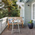 Relaxdays Balkontisch, klappbarer Gartentisch, H x B x T: 74 x 59 x 59 cm, wetterfester Campingtisch, Klapptisch, weiß