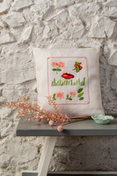 Embroidery Kit: Cushion: Vintage Freestyle Sampler: Begonia