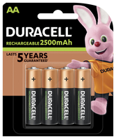 DURACELL Recharge Ultra PreCharged DX1500 AA,HR6,2400mAh,1.2V 4 Stück