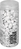KNORR PRANDELL Dekoration-Steine 6.5x6.5x16cm 218237810 weiss 500ml