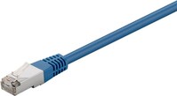 CAT 5e Patchkabel, F/UTP, blau, 0.5 m - Kupferkaschierter Aluminiumleiter (CCA), ohne Rastnasenschut