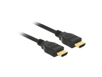 Anschlusskabel, High Speed HDMI mit Ethernet, A Stecker an A Stecker, 4K, schwarz, 2m, Delock® [8471