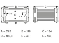 Aluminium Gehäuse, (L x B x H) 160 x 105 x 63.5 mm, grau (RAL 7005), IP54, 10035