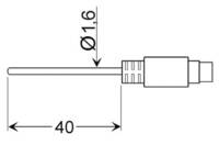 Greisinger GLF 401 MIN Levegő érzékelő -25 - 70 °C Érzékelő típus Pt100