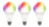 Deltaco SMART HOME SH-LE27RGB-3P WiFi, E27, 9W, 16 millió szín, fehér, 3db/csomag Izzó