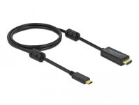 Active cable USB Type-Cª male <gt/> HDMI male (DP Alt Mode) 4K 60 Hz, 1m - blackHDMI Adapters