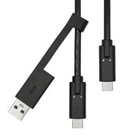 USB-C 3.2 G2 Cable with USB-A Adapter 1M USB kábelek