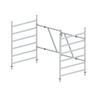 Folding scaffold frame