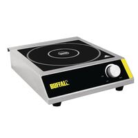 Buffalo Induction Hob 3kW Stainless Steel Body 100(H) x 330(W) x 430(D)mm