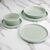 Olympia Cavolo Flat Round Plates in Spring Green Oven Safe 270mm - Pack of 4