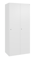 C+P Stahl-Garderobenschrank FlexOffice Prefino, 2 Abteile, H1850B800T525 mm, Wei