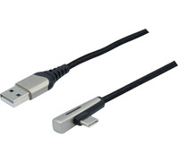 CORDON Type A -Type C USB2.0 LED 60 W coudé -2m