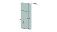 Abdeckplatten NO-HA MDF Coverplate 43.5x85.5x3.0 mm Pk