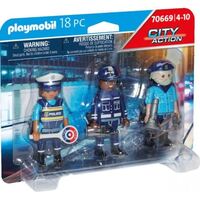 Playmobil: Városi forgatag - Rendőrség 3-as figura szett kiegészítőkkel (70669)