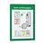 Duraframe® Cadre d'information / Cadre magnétique / Pochette autocollante | vert A4 236 x 323 mm auto-adhésif 10 unités