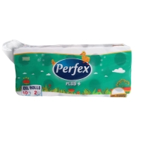 Perfex Plus 050215 tekercses toalettpapír, 2 retegű, feher, 10 db
