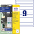 Ordner-Einsteckschilder, Home Office, Kleinpackung, A4, 30 x 190 mm, 10 Bogen/90 Stück, weiß