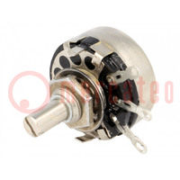 Potentiometer: shaft; single turn; 2.2kΩ; 2W; ±20%; soldered; 6mm