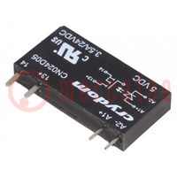 Relay: solid state; Ucntrl: 3÷12VDC; 3.5A; 0÷24VDC; THT; SIP