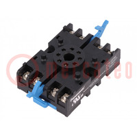 Relays accessories: socket; PIN: 8; for DIN rail mounting