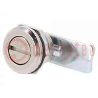 Lock; zinc and aluminium alloy; 13.5mm; Kind of insert bolt: S