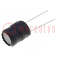 Inductor: wire; THT; 1.7mH; Ioper: 450mA; 2.87Ω; ±10%; Ø9.5x13.5mm