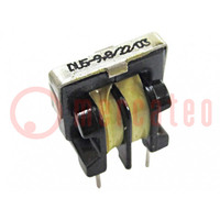 Inductor: wire with current compensation; THT; 10mH; 0.5A; 450mΩ