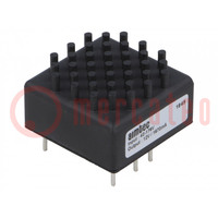 Omvormer: DC/DC; 20W; Uin: 42÷176V; Uuit: 12VDC; Iuit: 1,67A; 1"x1"