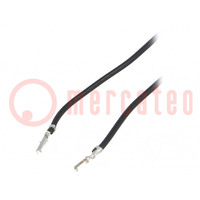 Cable; CLIK-Mate female; Len: 0.15m; 28AWG; Contacts ph: 1.25mm