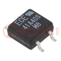 Relay: solid state; Icntrl max: 50mA; 100mA; max.400VAC; 30Ω; SOP4