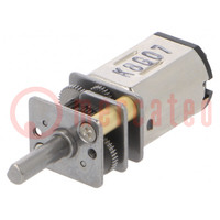 Motor: DC; with gearbox; LP; 6VDC; 360mA; Shaft: D spring; 36rpm