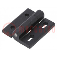 Hinge; Width: 40mm; cast zinc; H: 45mm; without regulation