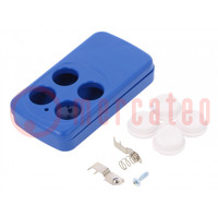 Enclosure: for remote controller; X: 35mm; Y: 65.5mm; Z: 13mm
