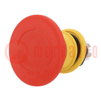 Switch: emergency stop; 16mm; NC x3; red; none; IP67,IP6K9K; 61