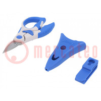 Scissors; 153mm; for cables; Material: stainless steel