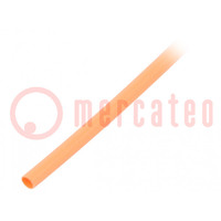 Heat shrink sleeve; glueless; 2: 1; 1.6mm; L: 1m; orange