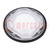 LED lenzen; rond; silicone; transparante; Kleur: zwart; H: 11,3mm
