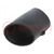 Heat shrink boot; glueless,angular; 16mm; black; -75÷150°C
