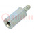 Screwed spacer sleeve; 10mm; Int.thread: M2,5; Ext.thread: ST2,2