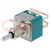 Switch: toggle; Pos: 3; DPDT; ON-OFF-ON; 6A/125VAC; 6A/6VDC; 20mΩ