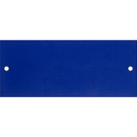 Kennflex Metall Schilderträger Set, Edelstahl, BxH: 7,2 x 4,0 cm Version: 06 - himmelblau (RAL 5015) / Kern weiß