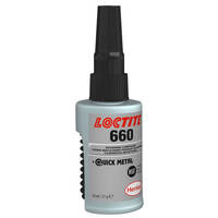 Loctite 660 hochfester Fügeklebstoff für spaltfüllende Reparaturen, Inhalt: 50 ml, Akkordionflasche